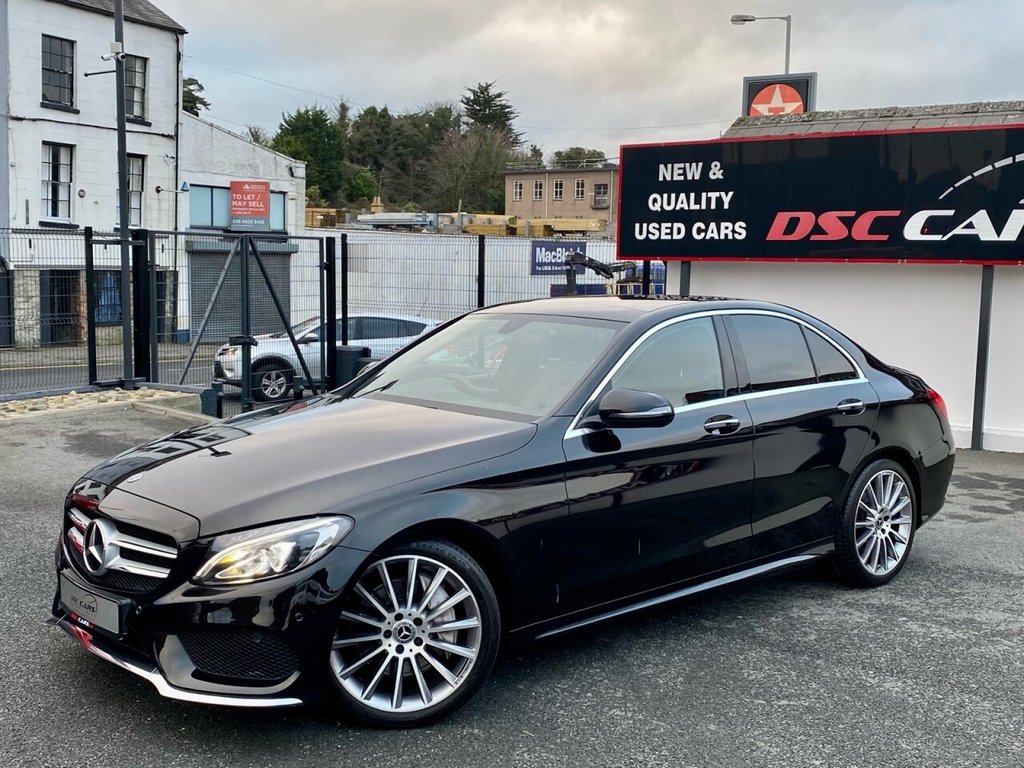 USED 2018 67 MERCEDES-BENZ C CLASS 2.1 C250D AMG LINE PREMIUM 4d 204 BHP FULL PANORAMIC GLASS SUNROOF