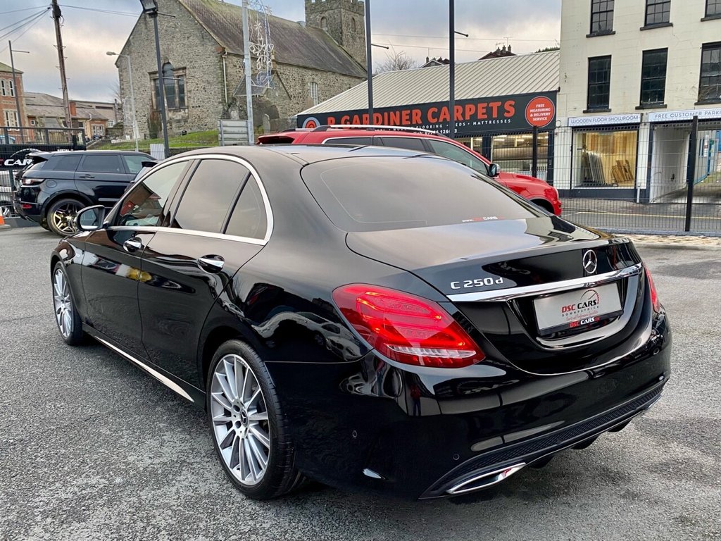 USED 2018 67 MERCEDES-BENZ C CLASS 2.1 C250D AMG LINE PREMIUM 4d 204 BHP FULL PANORAMIC GLASS SUNROOF