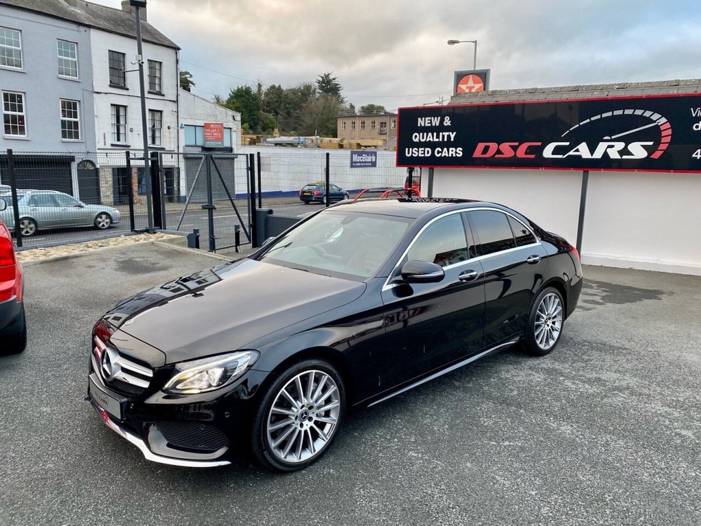 USED 2018 67 MERCEDES-BENZ C CLASS 2.1 C250D AMG LINE PREMIUM 4d 204 BHP FULL PANORAMIC GLASS SUNROOF