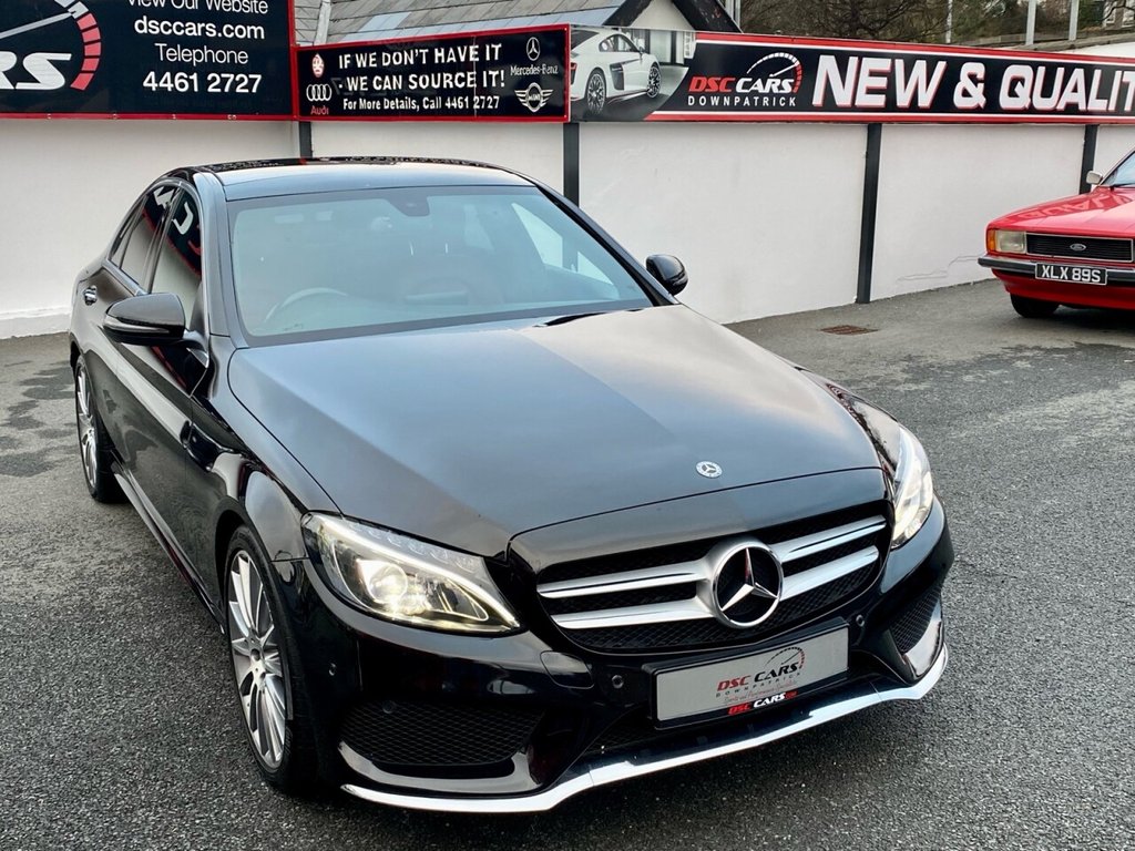 USED 2018 67 MERCEDES-BENZ C CLASS 2.1 C250D AMG LINE PREMIUM 4d 204 BHP FULL PANORAMIC GLASS SUNROOF