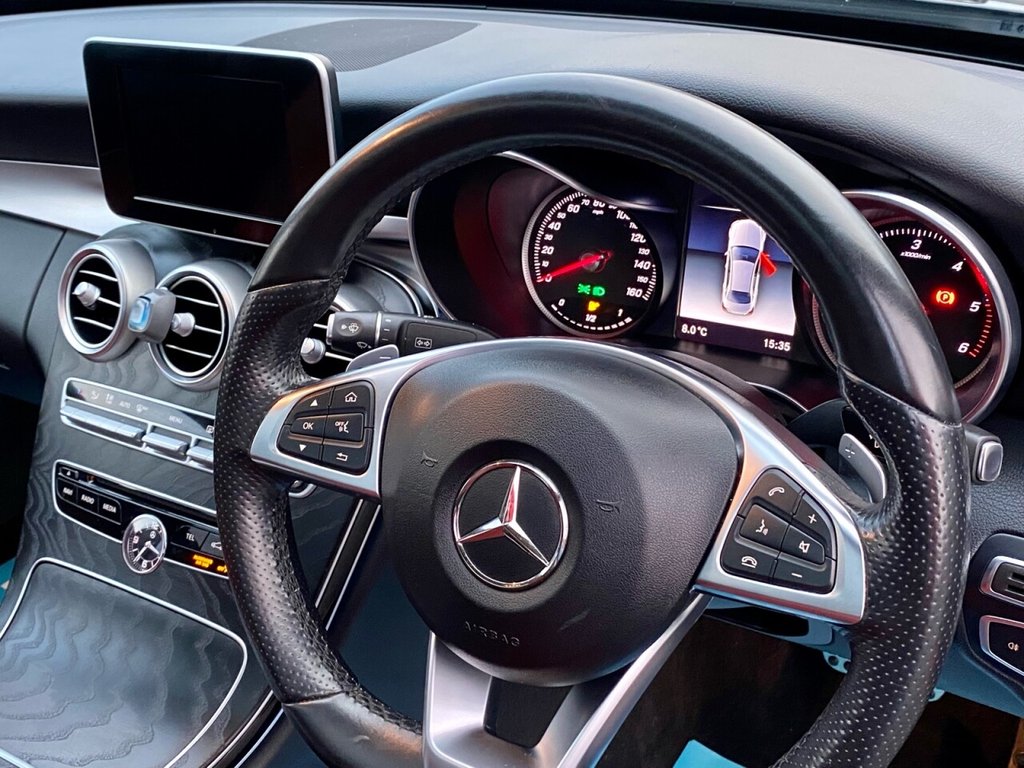 USED 2018 67 MERCEDES-BENZ C CLASS 2.1 C250D AMG LINE PREMIUM 4d 204 BHP FULL PANORAMIC GLASS SUNROOF