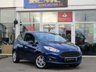 USED 2014 64 FORD FIESTA 1.2 ZETEC 3d 81 BHP Finished in Midnight Sky METALLIC with contrasting GREY Cloth interior trim. This Fiesta is a small family 3 door car that you can really enjoy driving. Economical and cheap to run, stylish to look at and some great features. Specification includes, &pound;30 road tax, B/Tooth, Alloys, Air Con, Heated front Screen and much more, makes this a must for the first time driver or small family. Dealer serviced at 4716 miles, 14689 miles and at 25878 miles, 45455 miles, 54664 miles and at 61928 miles.