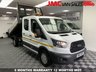 USED 2018 18 FORD TRANSIT 2.0 350 L3 DCB TIPPER 130 BHP EURO 6  1 OWNER LOW MILES FACTORY 7 SEAT DOUBLE CAB TIPPER
