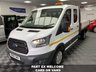 USED 2018 18 FORD TRANSIT 2.0 350 L3 DCB TIPPER 130 BHP EURO 6  1 OWNER LOW MILES FACTORY 7 SEAT DOUBLE CAB TIPPER