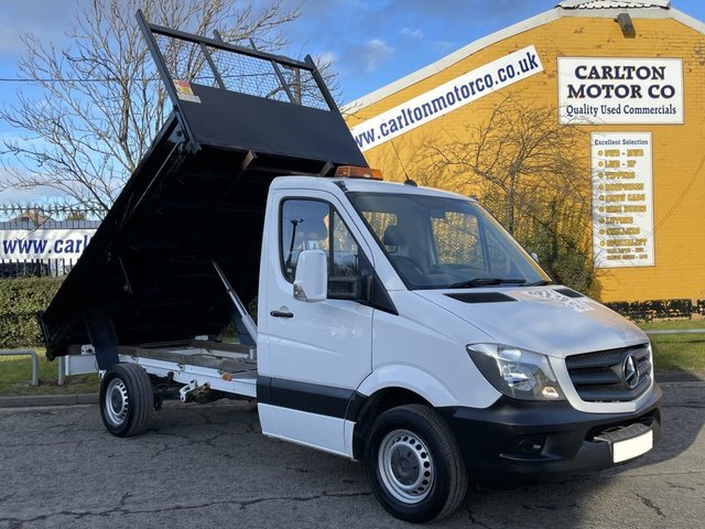 2017 67 Mercedes-Benz Sprinter 314CDI 140 MWB S/CAB 11ft TIPPER ALLOY BODY RWD 