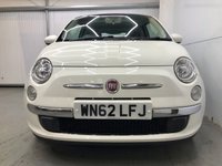 USED 2012 62 FIAT 500 1.2 LOUNGE 3d 69 BHP &pound;30 Tax, V.Low Mileage,Panroof
