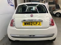 USED 2012 62 FIAT 500 1.2 LOUNGE 3d 69 BHP &pound;30 Tax, V.Low Mileage,Panroof