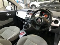 USED 2012 62 FIAT 500 1.2 LOUNGE 3d 69 BHP &pound;30 Tax, V.Low Mileage,Panroof