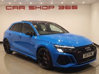 USED 2021 71 AUDI RS3 2.5 TFSI (400 PS) LAUNCH EDITION S TRONIC QUATTRO (S/S) 5DR PAN ROOF + HEAD UP + B&O + R/CAMERA + SPORT EXHAUST