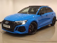 USED 2021 71 AUDI RS3 2.5 TFSI (400 PS) LAUNCH EDITION S TRONIC QUATTRO (S/S) 5DR PAN ROOF + HEAD UP + B&O + R/CAMERA + SPORT EXHAUST