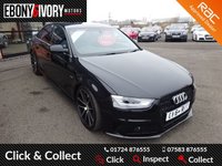 USED 2014 64 AUDI A4 2.0 TDI S LINE START/STOP 4d 148 BHP FULLY SERVICED+1 YEAR MOT+BREAKDOWN COVER