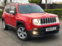 USED 2015 65 JEEP RENEGADE 1.6 M-JET LIMITED 5d 118 BHP 