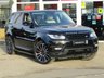 USED 2015 15 LAND ROVER RANGE ROVER SPORT 3.0 SDV6 HSE DYNAMIC 5d 288 BHP Finished in SANTORINI BLACK METALIC with contrasting HEATED LEATHER SEATS. This car is a good choice if you want a posh car that's brilliant for family life. Features include Tinted Windows, Pan Roof, Rear view camera, Heated front and rear Leather Seats, Sat Nav, DAB, Cruise, 22 " Alloys, Red Calipers and much more. Land Rover Dealer serviced at 10199 miles, 18780 miles, 39667 miles, 58335 miles, 71988 miles, 85223 miles and at 91351 miles.