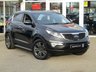 USED 2012 12 KIA SPORTAGE 2.0 CRDI KX-3 5d 134 BHP Finished in PHANTOM BLACK with contrasting FULL BLACK LEATHER SEATS. The Kia Sportage is one of the best MPV's on the market today, It offers striking looks and makes an ideal family SUV with great specification. Features include Full Panoramic Sunroof, Cruise Control, Power folding Mirrors, 18" Alloys, Heated Leather Seats, Blue Tooth and much more. Dealer serviced at 7116 miles, 14103 miles, 20433 miles, 27765 miles, 33777 miles, 39208 miles, 56310 miles and on arrival at 75468 miles.
