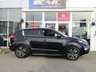 USED 2012 12 KIA SPORTAGE 2.0 CRDI KX-3 5d 134 BHP Finished in PHANTOM BLACK with contrasting FULL BLACK LEATHER SEATS. The Kia Sportage is one of the best MPV's on the market today, It offers striking looks and makes an ideal family SUV with great specification. Features include Full Panoramic Sunroof, Cruise Control, Power folding Mirrors, 18" Alloys, Heated Leather Seats, Blue Tooth and much more. Dealer serviced at 7116 miles, 14103 miles, 20433 miles, 27765 miles, 33777 miles, 39208 miles, 56310 miles and on arrival at 75468 miles.