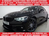 USED 2017 17 BMW 4 SERIES GRAN COUPE 3.0 440I (326 PS) M SPORT AUTO ( EURO 6 ) 5DR (S/S) + M PERFORMANCE BODY KIT + 20