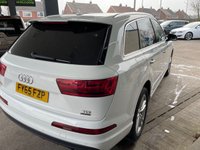 USED 2015 65 AUDI Q7 3.0 TDI QUATTRO S LINE 5d 269 BHP +  BLACK LEATHER/ALCANTARA WITH HEATED SEATS + BLUETOOTH + FULL SERVICE HISTORY + SATELLITE  NAVIGATION +