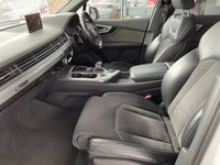 USED 2015 65 AUDI Q7 3.0 TDI QUATTRO S LINE 5d 269 BHP +  BLACK LEATHER/ALCANTARA WITH HEATED SEATS + BLUETOOTH + FULL SERVICE HISTORY + SATELLITE  NAVIGATION +