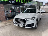 USED 2015 65 AUDI Q7 3.0 TDI QUATTRO S LINE 5d 269 BHP +  BLACK LEATHER/ALCANTARA WITH HEATED SEATS + BLUETOOTH + FULL SERVICE HISTORY + SATELLITE  NAVIGATION +