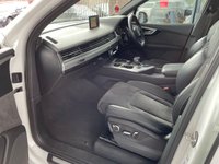 USED 2015 65 AUDI Q7 3.0 TDI QUATTRO S LINE 5d 269 BHP +  BLACK LEATHER/ALCANTARA WITH HEATED SEATS + BLUETOOTH + FULL SERVICE HISTORY + SATELLITE  NAVIGATION +