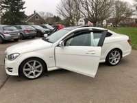 USED 2012 61 MERCEDES-BENZ C CLASS 1.8 C180 BLUEEFFICIENCY AMG SPORT 2d 156 BHP Stunning Low Mileage And Big Specification AMG Petrol Coupe !