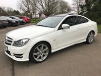 USED 2012 61 MERCEDES-BENZ C CLASS 1.8 C180 BLUEEFFICIENCY AMG SPORT 2d 156 BHP Stunning Low Mileage And Big Specification AMG Petrol Coupe !