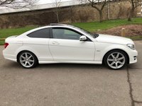 USED 2012 61 MERCEDES-BENZ C CLASS 1.8 C180 BLUEEFFICIENCY AMG SPORT 2d 156 BHP Stunning Low Mileage And Big Specification AMG Petrol Coupe !