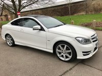 USED 2012 61 MERCEDES-BENZ C CLASS 1.8 C180 BLUEEFFICIENCY AMG SPORT 2d 156 BHP Stunning Low Mileage And Big Specification AMG Petrol Coupe !