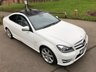 USED 2012 61 MERCEDES-BENZ C CLASS 1.8 C180 BLUEEFFICIENCY AMG SPORT 2d 156 BHP Stunning Low Mileage And Big Specification AMG Petrol Coupe !