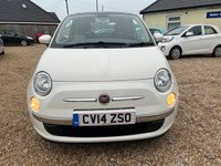 USED 2014 14 FIAT 500 0.9 TWINAIR LOUNGE 3d 85 BHP Panoramic Roof + Bluetooth Phone