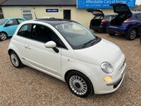 USED 2014 14 FIAT 500 0.9 TWINAIR LOUNGE 3d 85 BHP Panoramic Roof + Bluetooth Phone