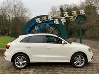 USED 2012 62 AUDI Q3 2.0 TDI S LINE 5d 138 BHP Q3 S-LINE 2.0 TDi - 1/2 LEATHER - 6SPD MANUAL - BLUETOOTH/AUDIO STREAMING - 2 FORMER KEEPERS - HIGHER MILES BUT LOWER PRICE