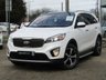 USED 2015 65 KIA SORENTO 2.2 CRDI KX-3 ISG 5d 197 BHP Finished in CLEAR WHITE METALLIC with contrasting BLACK LEATHER trim. This car comes with the balance of Kia 7 year warranty and with FSH. The Kia Sorento is one of the best 7 Seater, 4x4, MPV's on the market today, It offers striking looks and makes an ideal family and towing SUV with great specification. Features include, Pan Roof, Sat Nav, Heated Steering wheel, Cameras, Auto Parking Side Steps and more. KIA Serviced at 10237 miles, 23494 miles, 34308 miles 54850 miles and at 66978 miles