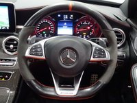 USED 2017 66 MERCEDES-BENZ C-CLASS C63 4.0 V8 BITURBO (510 PS) AMG S (PREMIUM) SpdS MCT ( ULEZ - EURO 6 ) (S/S) 4DR + NAV + PAN ROOF + E/M/HEATED 2 TONE RED / BLACK LEATHER PERFORMANCE SEATS + DESIGNO DIAMOND WHITE PAINTWORK + CARBON INTERIOR + HEAD UP + KEYLESS PANROOF+PERFORMANCE EXHAUST / SEATS+NAV+HEAD UP+CAM