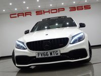 USED 2017 66 MERCEDES-BENZ C-CLASS C63 4.0 V8 BITURBO (510 PS) AMG S (PREMIUM) SpdS MCT ( ULEZ - EURO 6 ) (S/S) 4DR + NAV + PAN ROOF + E/M/HEATED 2 TONE RED / BLACK LEATHER PERFORMANCE SEATS + DESIGNO DIAMOND WHITE PAINTWORK + CARBON INTERIOR + HEAD UP + KEYLESS PANROOF+PERFORMANCE EXHAUST / SEATS+NAV+HEAD UP+CAM