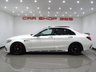 USED 2017 66 MERCEDES-BENZ C-CLASS C63 4.0 V8 BITURBO (510 PS) AMG S (PREMIUM) SpdS MCT ( ULEZ - EURO 6 ) (S/S) 4DR + NAV + PAN ROOF + E/M/HEATED 2 TONE RED / BLACK LEATHER PERFORMANCE SEATS + DESIGNO DIAMOND WHITE PAINTWORK + CARBON INTERIOR + HEAD UP + KEYLESS PANROOF+PERFORMANCE EXHAUST / SEATS+NAV+HEAD UP+CAM