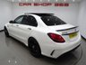 USED 2017 66 MERCEDES-BENZ C-CLASS C63 4.0 V8 BITURBO (510 PS) AMG S (PREMIUM) SpdS MCT ( ULEZ - EURO 6 ) (S/S) 4DR + NAV + PAN ROOF + E/M/HEATED 2 TONE RED / BLACK LEATHER PERFORMANCE SEATS + DESIGNO DIAMOND WHITE PAINTWORK + CARBON INTERIOR + HEAD UP + KEYLESS PANROOF+PERFORMANCE EXHAUST / SEATS+NAV+HEAD UP+CAM