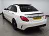 USED 2017 66 MERCEDES-BENZ C-CLASS C63 4.0 V8 BITURBO (510 PS) AMG S (PREMIUM) SpdS MCT ( ULEZ - EURO 6 ) (S/S) 4DR + NAV + PAN ROOF + E/M/HEATED 2 TONE RED / BLACK LEATHER PERFORMANCE SEATS + DESIGNO DIAMOND WHITE PAINTWORK + CARBON INTERIOR + HEAD UP + KEYLESS PANROOF+PERFORMANCE EXHAUST / SEATS+NAV+HEAD UP+CAM