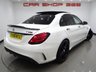 USED 2017 66 MERCEDES-BENZ C-CLASS C63 4.0 V8 BITURBO (510 PS) AMG S (PREMIUM) SpdS MCT ( ULEZ - EURO 6 ) (S/S) 4DR + NAV + PAN ROOF + E/M/HEATED 2 TONE RED / BLACK LEATHER PERFORMANCE SEATS + DESIGNO DIAMOND WHITE PAINTWORK + CARBON INTERIOR + HEAD UP + KEYLESS PANROOF+PERFORMANCE EXHAUST / SEATS+NAV+HEAD UP+CAM