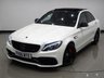 USED 2017 66 MERCEDES-BENZ C-CLASS C63 4.0 V8 BITURBO (510 PS) AMG S (PREMIUM) SpdS MCT ( ULEZ - EURO 6 ) (S/S) 4DR + NAV + PAN ROOF + E/M/HEATED 2 TONE RED / BLACK LEATHER PERFORMANCE SEATS + DESIGNO DIAMOND WHITE PAINTWORK + CARBON INTERIOR + HEAD UP + KEYLESS PANROOF+PERFORMANCE EXHAUST / SEATS+NAV+HEAD UP+CAM