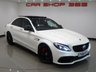 USED 2017 66 MERCEDES-BENZ C-CLASS C63 4.0 V8 BITURBO (510 PS) AMG S (PREMIUM) SpdS MCT ( ULEZ - EURO 6 ) (S/S) 4DR + NAV + PAN ROOF + E/M/HEATED 2 TONE RED / BLACK LEATHER PERFORMANCE SEATS + DESIGNO DIAMOND WHITE PAINTWORK + CARBON INTERIOR + HEAD UP + KEYLESS PANROOF+PERFORMANCE EXHAUST / SEATS+NAV+HEAD UP+CAM