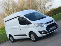USED 2014 64 FORD TRANSIT CUSTOM 2.2 290 TREND LR P/V 99 BHP MOST SERVICE HISTORY !! 2 KEYS