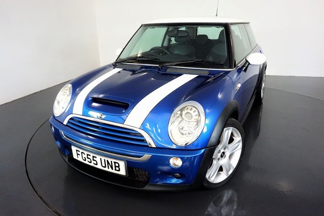 2005 55 MINI Hatch Cooper 1.6 COOPER S 3d 168 BHP-Factory Extras Worth £2,000-LOW MILEAGE R53 COOPER S FINISHED IN HYPER BLUE METALLIC-CHILI PACK-6 SPEED MANUAL-AIRCON-RADIO CD PLAYER-NICE LOW MILEAGE EXAMPLES ARE BECOMING HARD TO FIND.
