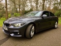 USED 2018 18 BMW 4 SERIES 2.0 420I M SPORT 2d AUTO 181 BHP ONLY 37,700 MILES//HEATED BLACK LEATHER//FULL SPLIT/FOLD REAR SEATS//FRONT AND REAR PARK SENSORS//X4 NEW TYRES + FULL SERVICE RECENTLY DONE  181 BHP ONLY 37,700 MILES//HEATED BLACK LEATHER//FULL SPLIT/FOLD REAR SEATS//FRONT AND REAR PARK SENSORS//X4 NEW TYRES + FULL SERVICE JUST DONE