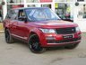 USED 2013 63 LAND ROVER RANGE ROVER 4.4 SDV8 VOGUE SE 5d 339 BHP Finished in FIRENZE RED METALLIC with Heated Leather Trim. This is the ultimate Luxury SUV. It is a pristine example and unique in its looks. Definately a head turner. Features include Electric Deployable Tow Bar 22" Alloys, Sat Nav, Digital TV, HEATED ELECTRIC MEMORY SEATS, HEATED REAR SEATS, 2 KEYS and much more. Dealer Serviced at 14048 miles, 16851 miles, 23782 miles, 32079 miles, 37780 miles. Serviced on arrival.