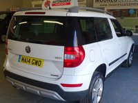 USED 2014 14 SKODA YETI OUTDOOR 1.6 ELEGANCE GREENLINE II TDI CR 5d 103 BHP LEATHER........&pound;30 ROAD TAX
