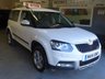 USED 2014 14 SKODA YETI OUTDOOR 1.6 ELEGANCE GREENLINE II TDI CR 5d 103 BHP LEATHER........&pound;30 ROAD TAX