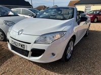 USED 2012 62 RENAULT MEGANE 1.6 PETROL DYNAMIQUE TOMTOM VVT CONVERTIBLE Superb low Mileage Convertible