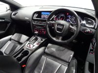 USED 2012 61 AUDI RS5 4.2 V8 FSI (444 BHP) RS5 S TRONIC QUATTRO 2DR + NAV + E/MEMORY/HEATED LEATHERS + CARBON INLAYS + DRIVE SELECT + CRUISE + MULTIMEDIA + R/CAMERA + F-R PARK ASSIST + XENON / LED + PRIVACY + 19