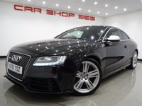 USED 2012 61 AUDI RS5 4.2 V8 FSI (444 BHP) RS5 S TRONIC QUATTRO 2DR + NAV + E/MEMORY/HEATED LEATHERS + CARBON INLAYS + DRIVE SELECT + CRUISE + MULTIMEDIA + R/CAMERA + F-R PARK ASSIST + XENON / LED + PRIVACY + 19